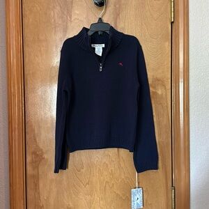 Boy’s size 7/8 Tommy Bahama navy blue warm sweater with zipper